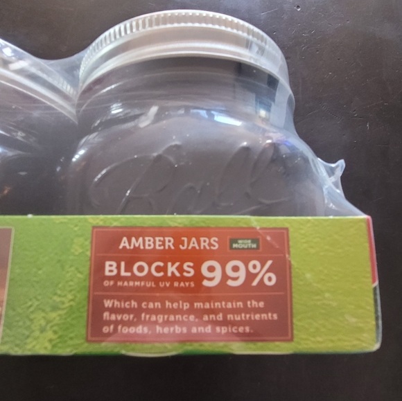 Amber Ball Canning pint jars New - Picture 3 of 6